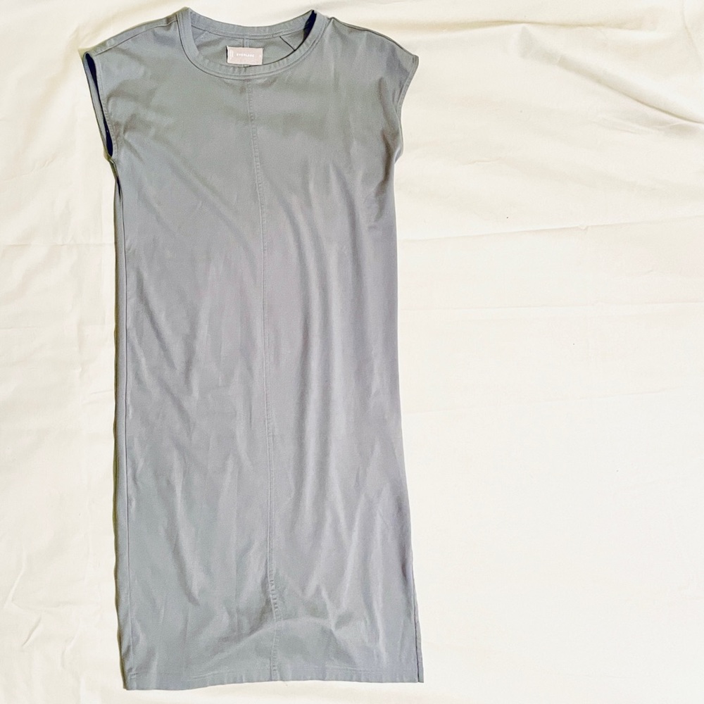Everlane Luxe Cotton Side-Slit Tee Dress